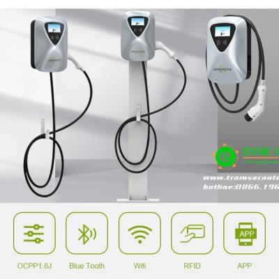 Bộ sạc ô tô điện gắn tường thông minh 22kW greenova