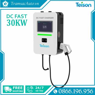 Trạm sạc nhanh Teison DC 30kW cổng sạc CCS2, Màn hình LCD, Giao thức OCPP